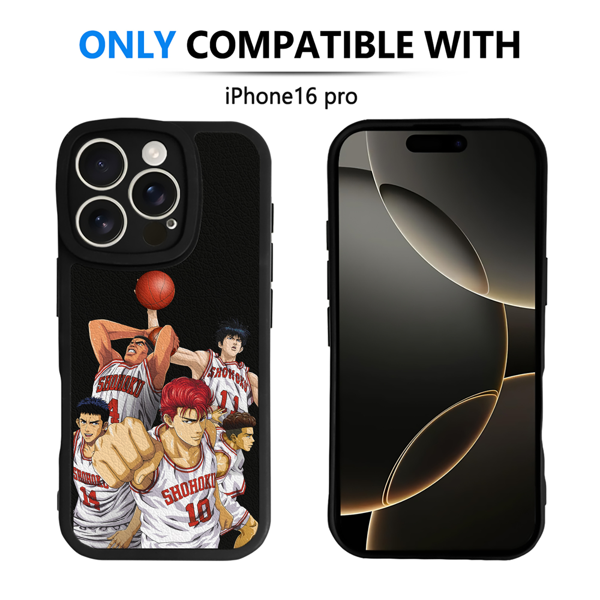 （画像用） SLAM DUNK／スラムダンク 【iPhone 16シリーズ対応】シリコンスマホケース（レザー調） 材質：シリコン